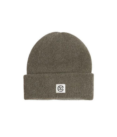 MSCH Hope Icon Beanie Strik Hue med uld, Onesize, Støvet Grøn